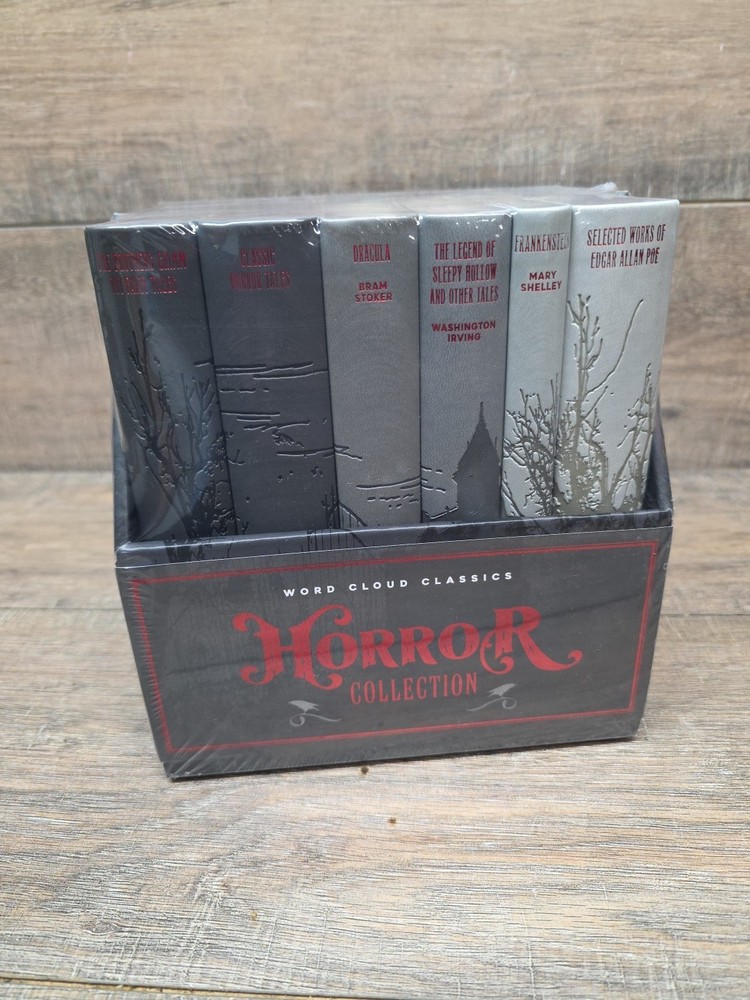Horror Collection Word Cloud Classics Box Set – Art Page Edges – Sealed