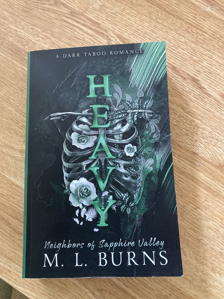 Heavy by M.L. Burns, A Dark Taboo Romance Paperback Book