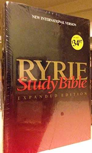 Ryrie Study Bible NIV Hardback- – Hardcover, by Ryrie Charles C. – Very Good b