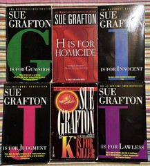 26 Sue Grafton Complete Set A-Y, Plus Kinsey & Me, Female Sleuth Mixed Lot