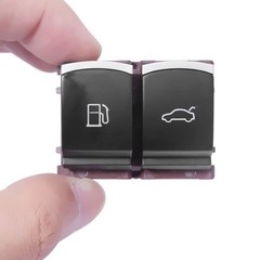 Chrome Fuel Gas Tank Door Trunk Release Button Switch Replacement for CC Jett…
