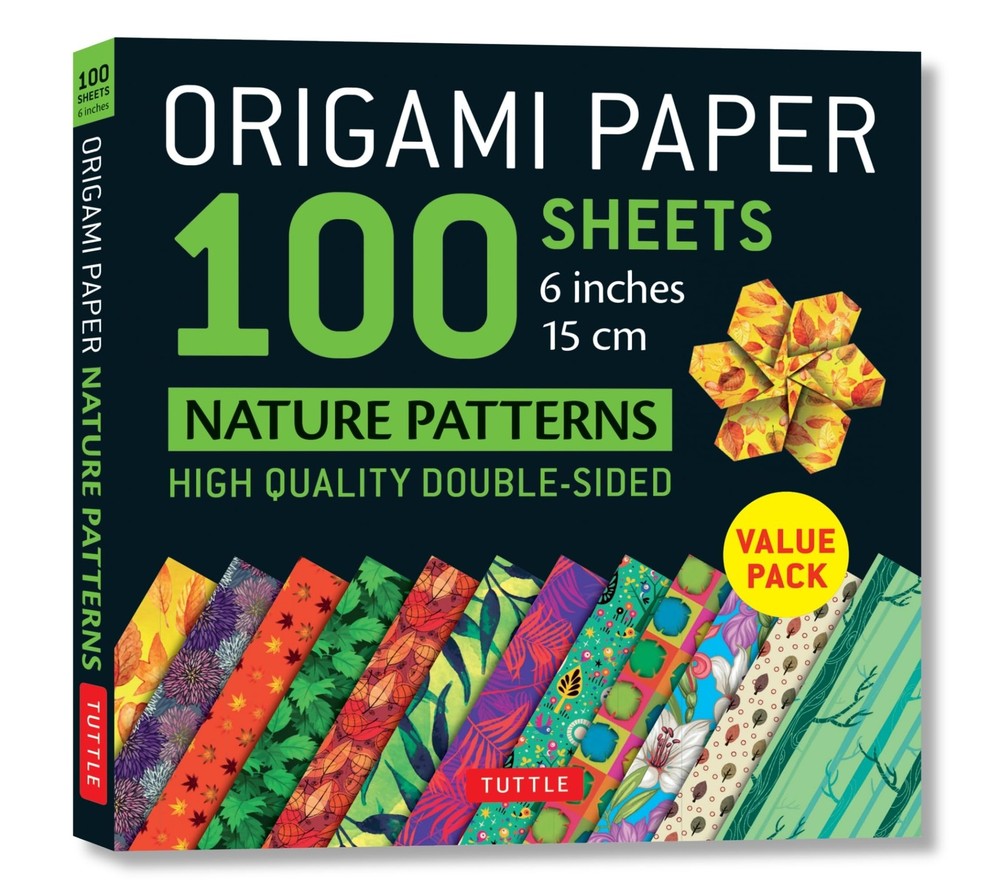 Origami Paper 100 sheets Nature Patterns 6″ (15 cm): Tuttle Paper:…
