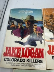 Vintage Paperback Jake Logan Assorted Books Action Western Stories