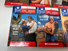 Lot of 9 Vintage Silhouette Greatest Texas Love Stories Paperback Books