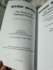 Access Denied For Reasons of National Security by Cathy O’Brien – SIGNED!