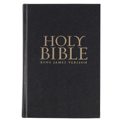 The Holy Bible KJV King James Version LARGE PRINT Hardcover.Jesus Words In Red N