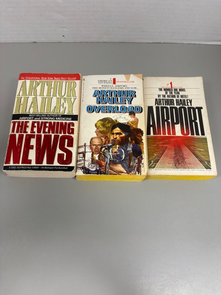Arthur Hailey Lot of 3 Paperbacks (See Photos for Titles)