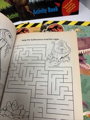 10 DINOSAURS ACTIVITY BOOKS. Paint, Color, Stickers & Puzzles NOS