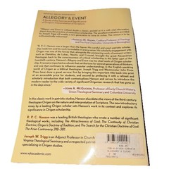 Allegory and Event: A Study of the Sources and Significance of Origen’s Interpre