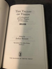 the valley of vision puritan prayers Genuine Leather Arthur Bennet Black