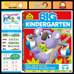 Big Kindergarten Workbook 320 Pages – Early Reading, Writing, Math 0-20, Ages 5-