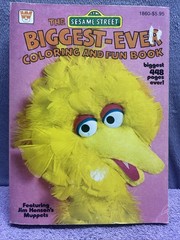 1979 The Biggest-Ever Coloring And Fun Book Vintage Sesame Street Coloring Book