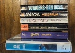 Ben Bova 70s, 80s, 2020s Sci-Fi Book Lot – Uranus, Voyagers, Exiles Trilogy + 3