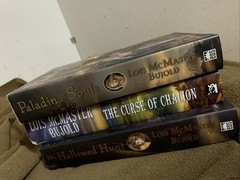 1st Edition Lois McMaster Bujold Fantasy Book Lot Curse Chalion Paladin Hunt Lib