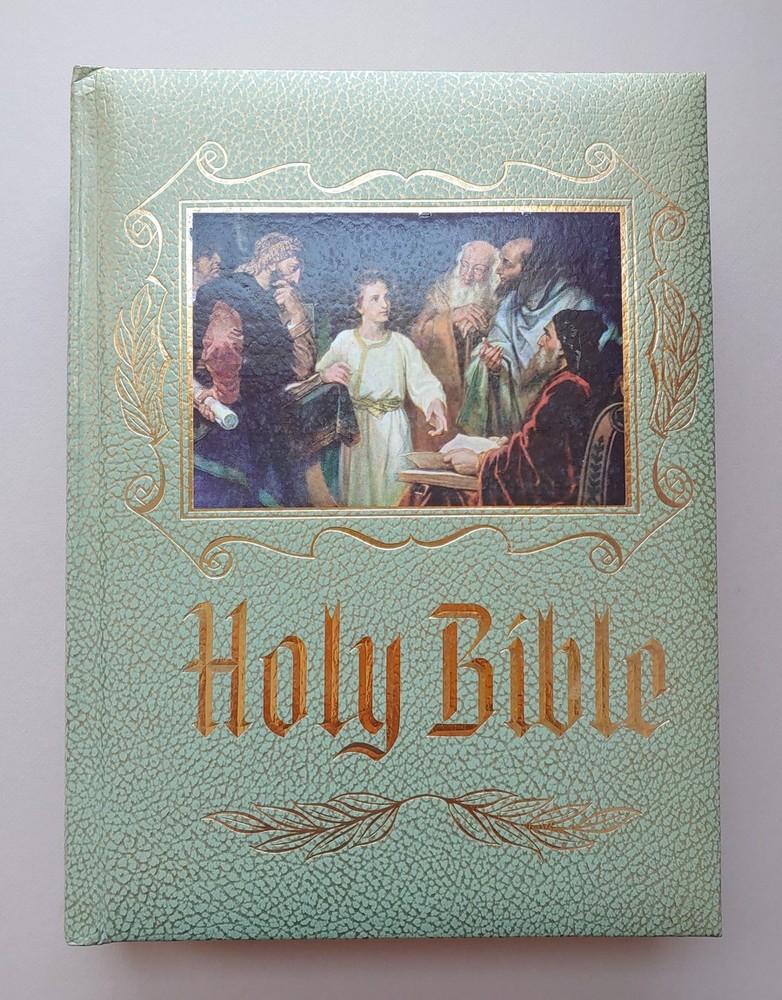Vintage Holy Bible Catholic Heirloom Edition 8.75×11.5″ The New American Bible