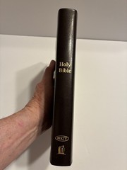 NKJV Holy Bible Giant Print Red Letters Leather New King James Brown Nelson