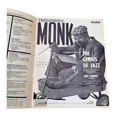 THELONIOUS MONK Revealing Instincts of The Genius of Jazz 1958 Piano Songbook