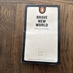 1970 BRAVE NEW WORLD Aldous Huxley Penguin International Edition PB