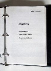 J. Vernon McGee’s Notes on the Holy Bible (partially complete, w/binder)