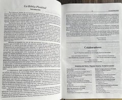 Biblia Pastoral de Estudio Plenitud RV1960 piel elaborada negro