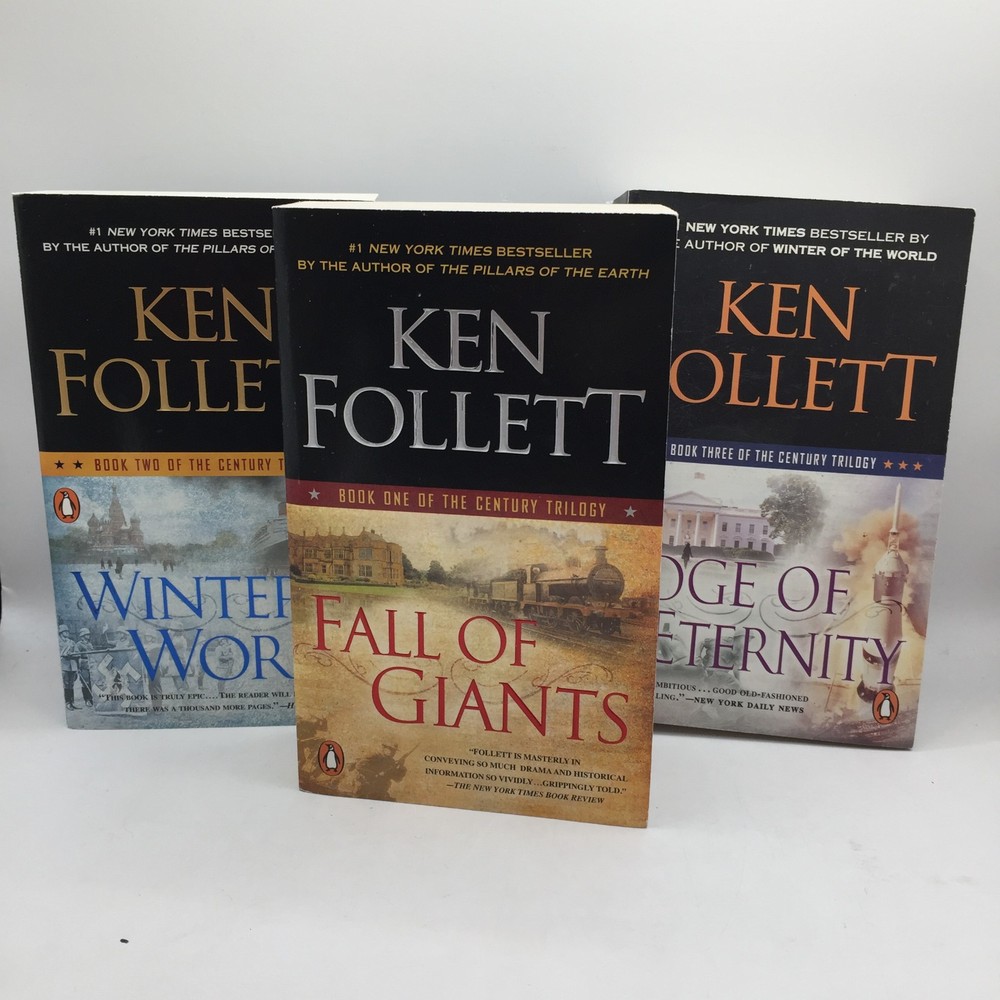 The Century Trilogy Books 1-3 by Ken Follet Trade Paperback Set Book Lot