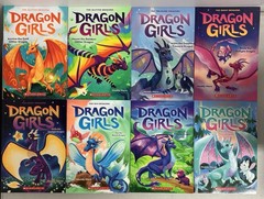 Dragon Girls Series Complete 8 Paperback Books Set Like New