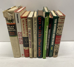 Poker,Dice,Card games Books Lot of 10 HC,DJ