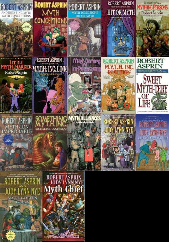 Complete Set Series – Lot of 17 Myth Adventures books by Robert Asprin
