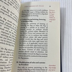 Washington’s Rules of Civility and The American Flag History and Etiquette Lot