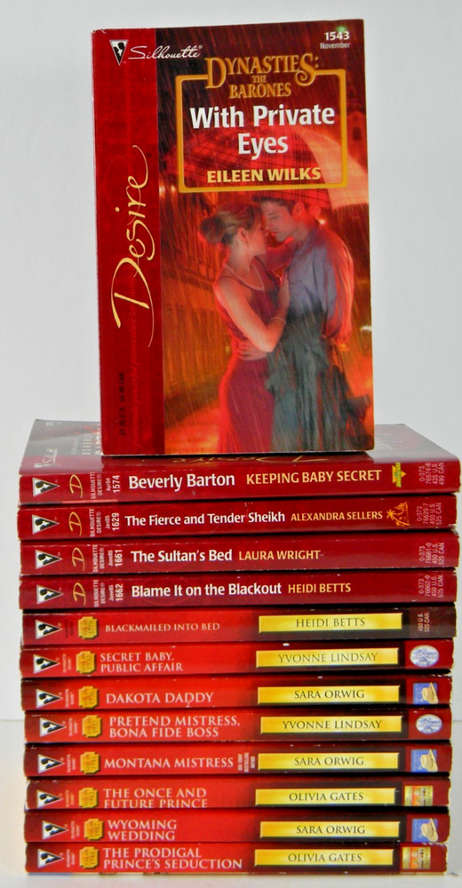 Silhouette Desire Lot of 13 Romance Novels Passion Love 2003-2009 – VG