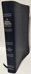 The Living Insights Study Bible NIV Zondervan Bonded Leather 1996 Swindoll Navy