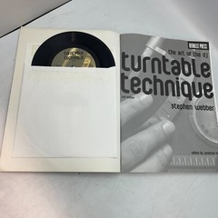 Stephen Webber Turntable Technique 2nd Edition Book w/ ONLY ONE 7″ Record VG+!