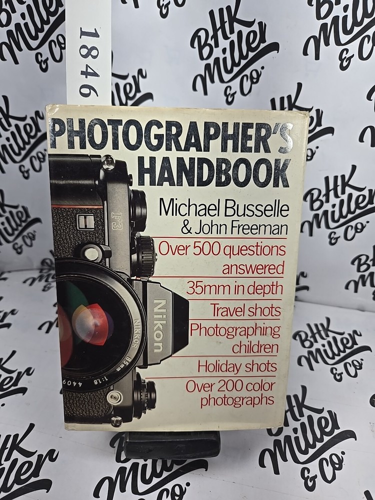 Photographer’s Handbook by Michael Busselle Hardcover Vintage Photography Guide