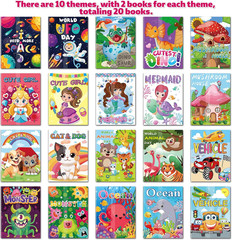 20 Pcs Small Coloring Books for Kids Ages 4-8(5.1*6.7in), Bulk Coloring Books fo