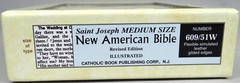 New American Bible St Joseph Ed Catholic Maps Photos Family Record Gilt Edge Box
