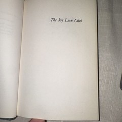 Joy Luck Club by Amy Tan (1989, Hardcover)