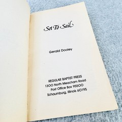 Set To Sail Gerald Dooley 1979 Senior Student Manual Regular Baptist Press