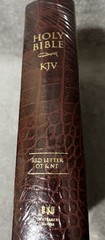 Whitaker House KJV Bible OT & NT Red letter Walnut Alligator Leather Sword NEW