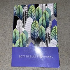 Geometric Leaves – Dotted Bullet Journal: Medium A5 – 5 .83X8.27 by Blank Classi