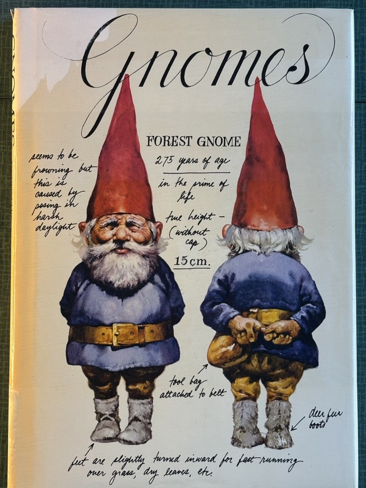 Gnomes by Poortvliet Huygen 1977 1st Edition HCDJ Hardcover DJ Vintage 70s Retro