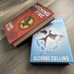Lot of 2 Hunger Games Catching Fire & MockingJay Hardcover First Editions HC DJ