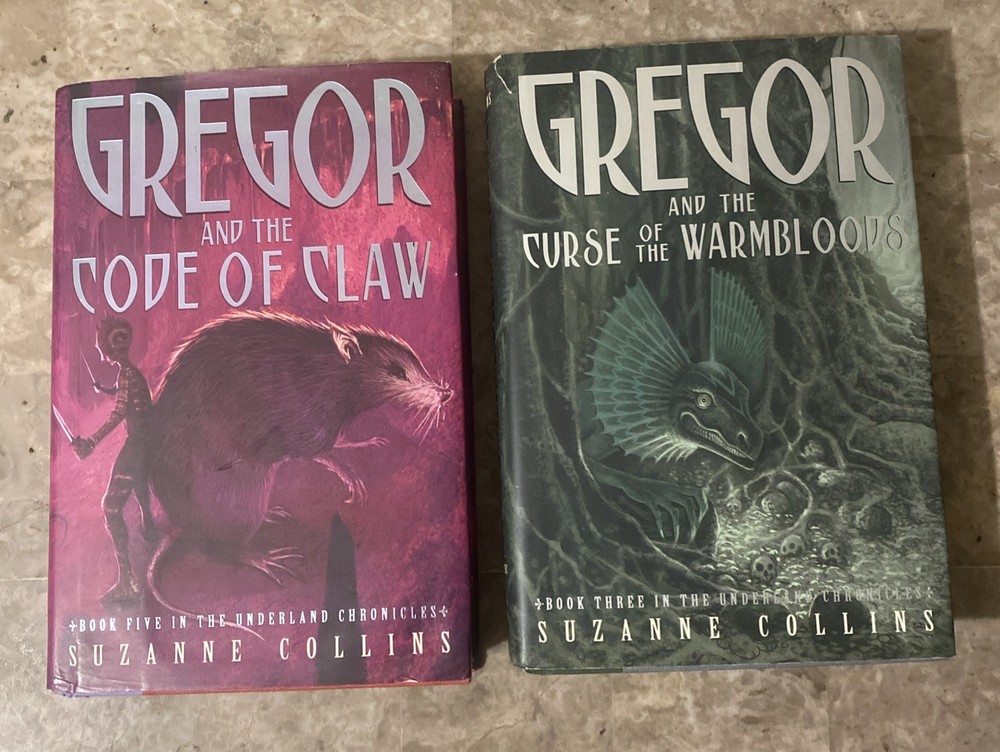 Gregor Marks of Secret Code of Claw by Suzanne Collins Hardcovers #3 And #5