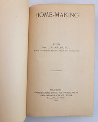 Antique 1921 Home Making J R Miller DD Hardcover Book Christian Family Vintage