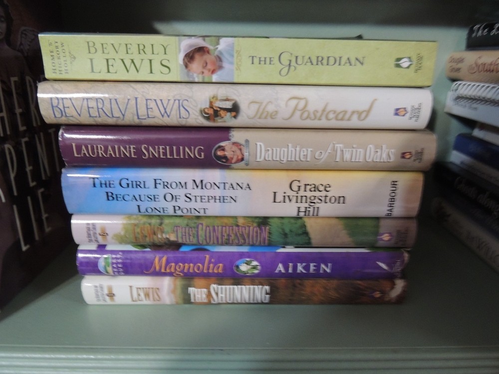 9 Romance Novels- Beverly Lewis, Grace L Hill, Lauraine Snelling, Ginny Aiken