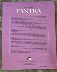 Tools for Tantra by Harish Johari 1988 Sexuality Paperback – Very Good Condition