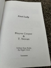 MADAM PRESIDENT & First Lady Lot Of Paperbacks By Blayne Cooper & T Novan