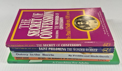 Catholic Devotional Book Lot 5 Catechism Confession Saint Philomena Outcry