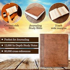 Personalized ESV Bible with name Engraved, Journaling Study Bible, Baptism Gifts