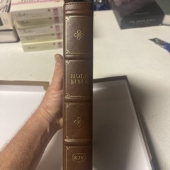 KJV Large Print Verse-By-verse Ref Bible, Maclaren Series, Brown Leathersoft