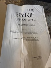 The Ryrie Study Bible King James Version 1978 Hardcover Colored Maps Red Letter
